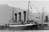 S/S BURDIGALA as a commanded troopship at the marine base of Toulon in 1915. (© KFB Collection)