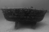 The stern of the shipwreck P29.