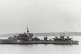 Το βρετανικό αντιτορπιλικό HMS GURKHA II ( G 63 ) το οποίο τορπιλίστηκε και βυθίστηκε, από το U 133, έξω από την αιγυπτιακή πόλη Sidi Barrani, στις 17.01.1942. ( IWM )