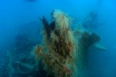 The bow of the shipwreck Atlantis.