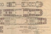 The blueprints of the food halls of S/S KAISER FRIEDRICH, later named S/S BURDIGALA. (© KFB Collection)