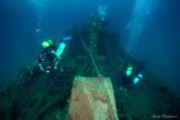 The vessel/s bow where the entrance to the forecastle is located. The low part of the mast and the steering chamber at the background are conspicuous. (Archive George Toumpaniaris)