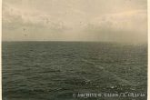 Torpedo trail after leaving the torpedo tube.