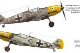 Bf-109 painted with the colors chosen for the Battle of Crete by Stab II/JG77